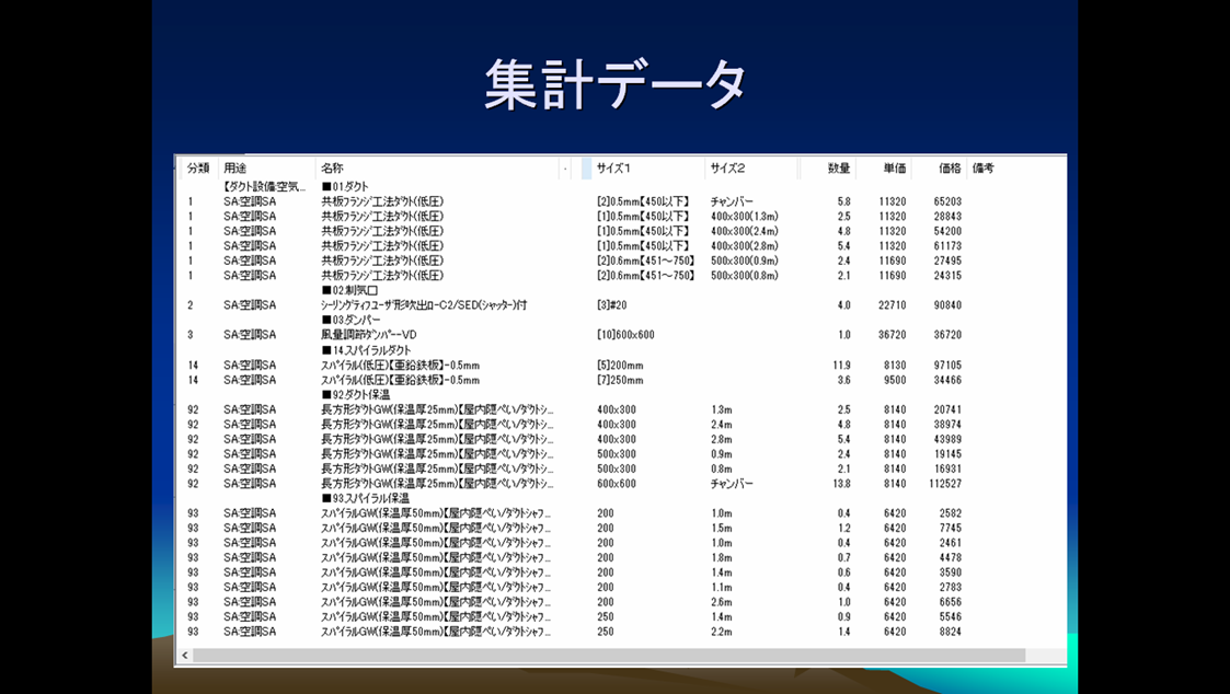 設備積算紹介1